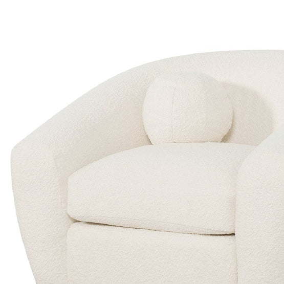 Hurst Armchair - Ivory White Boucle | Interior Secrets