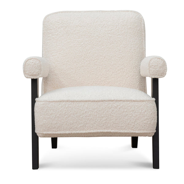 Latasha Armchair - Ivory White Sherpa | Interior Secrets