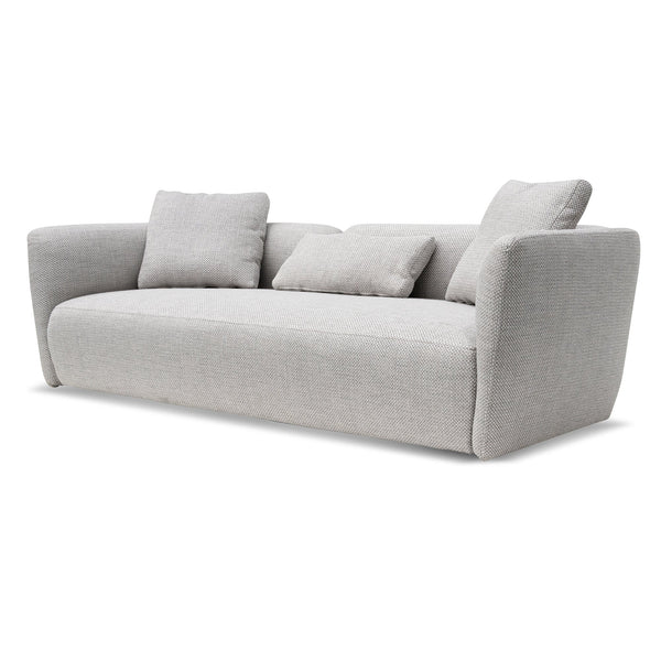 Willian 3 Seater Fabric Sofa - Passive Grey | Interior Secrets