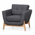 Helgrim Fabric Armchair - Metal Grey Armchair Original Sofa-Core   