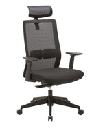 Bryce Mesh Ergonomic Office Chair with Headrest - Black Office Chair Unicorn-Core   