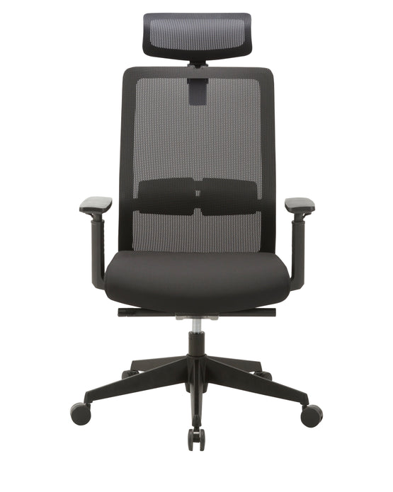 Bryce Mesh Ergonomic Office Chair with Headrest - Black Office Chair Unicorn-Core   