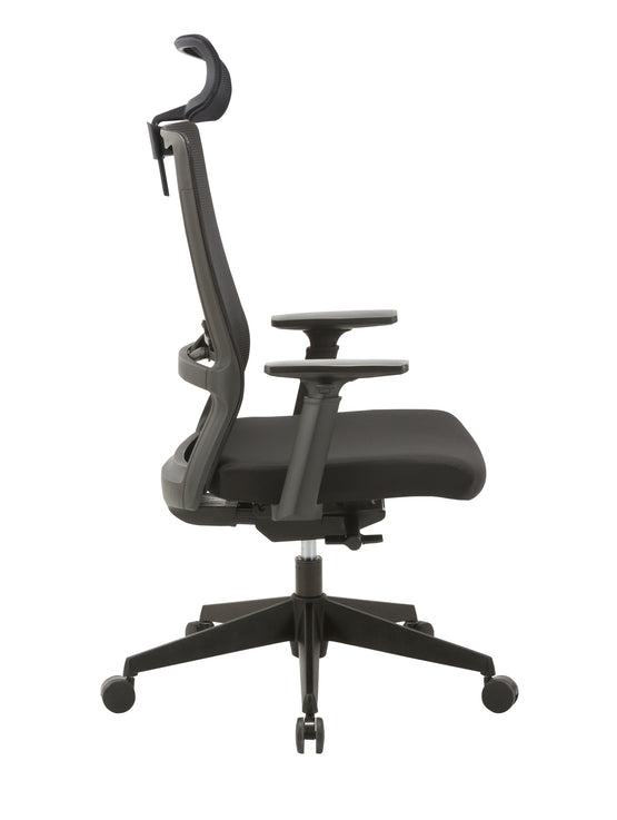 Bryce Mesh Ergonomic Office Chair with Headrest - Black Office Chair Unicorn-Core   