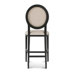 Ex Display - Set of 2 - Lula 65cm Black Frame Bar Stool - Light Beige Bar Stool LJ-Core