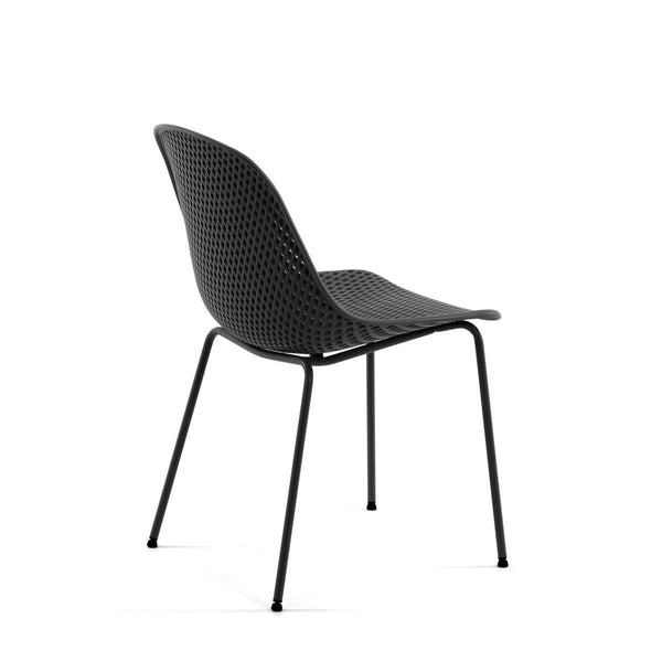 Quinby Outdoor Dining Chair - Black | Interior Secrets