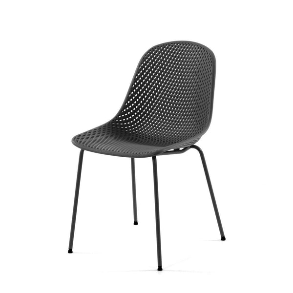 Quinby Outdoor Dining Chair - Black | Interior Secrets