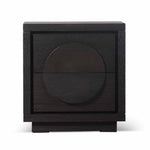 Ex Display - Bonnie Bedside Table - Textured Espresso Black Bedside Table Valerie-Core   