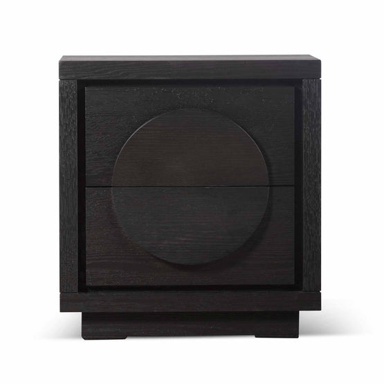 Ex Display - Bonnie Bedside Table - Textured Espresso Black Bedside Table Valerie-Core   