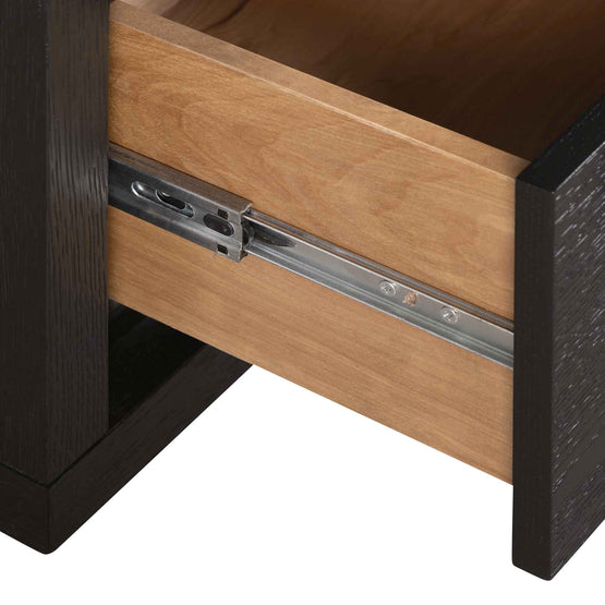 Ex Display - Bonnie Bedside Table - Textured Espresso Black Bedside Table Valerie-Core   