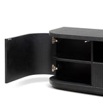 Ex Display - Elino 2m Veneer Top Entertainment TV Unit - Full Black TV/Entertainment Unit Dwood-Core   