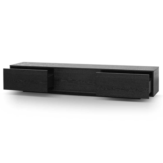 Ex Display - Letty 2.3m Wooden Entertainment Unit - Full Black TV/Entertainment Unit Better B-Core   