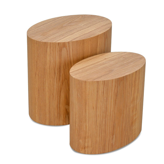 Albin Scandinavian Set of Tables - Natural - Last One Side Table Dwood-Core   