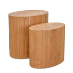 Albin Scandinavian Set of Tables - Natural - Last One Side Table Dwood-Core   