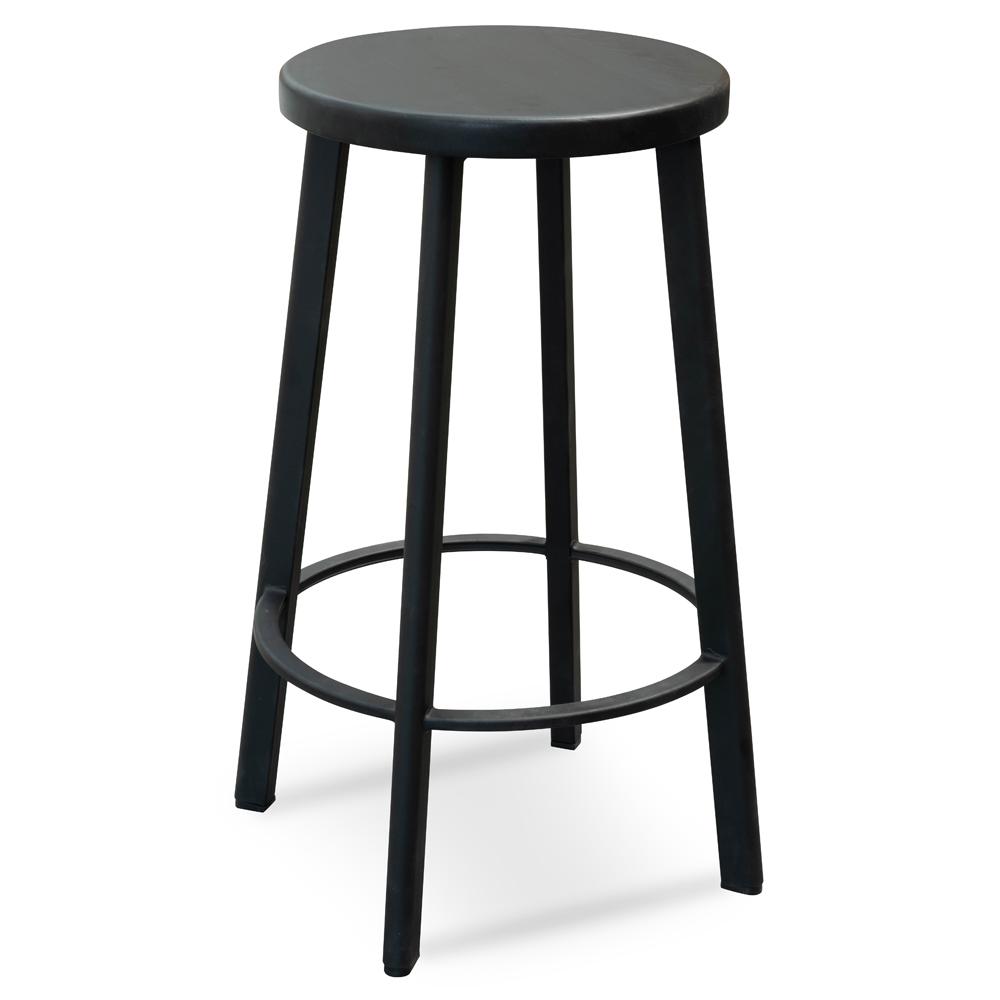 Timber and best sale black bar stools