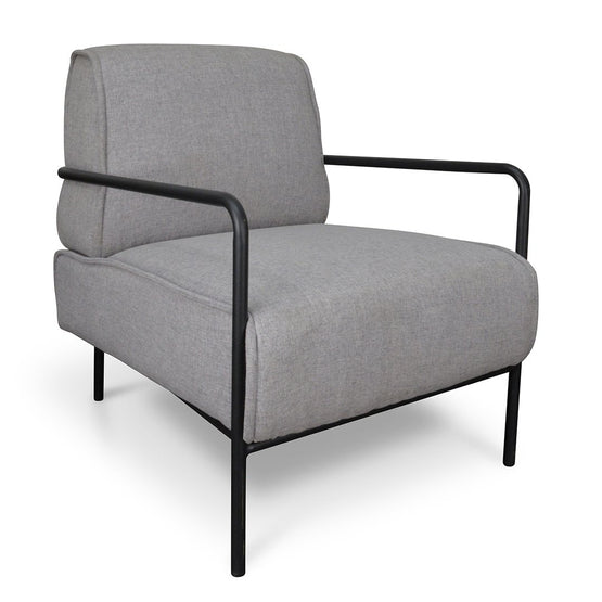 Ken Fabric Lounge Chair - Light Grey Armchair LF-Core   