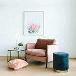 Leona Fabric Armchair In Pink Armchair DJ Kalead-Core   