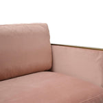 Leona Fabric Armchair In Pink Armchair DJ Kalead-Core   