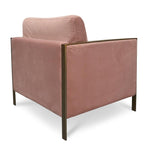 Leona Fabric Armchair In Pink Armchair DJ Kalead-Core   