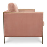 Leona Fabric Armchair In Pink Armchair DJ Kalead-Core   