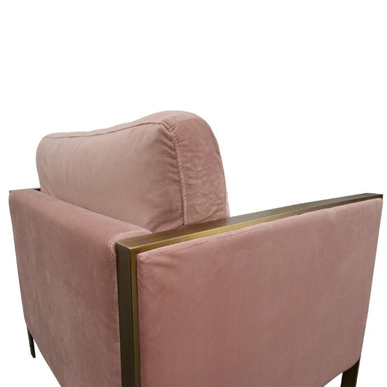 Leona Fabric Armchair In Pink Armchair DJ Kalead-Core   