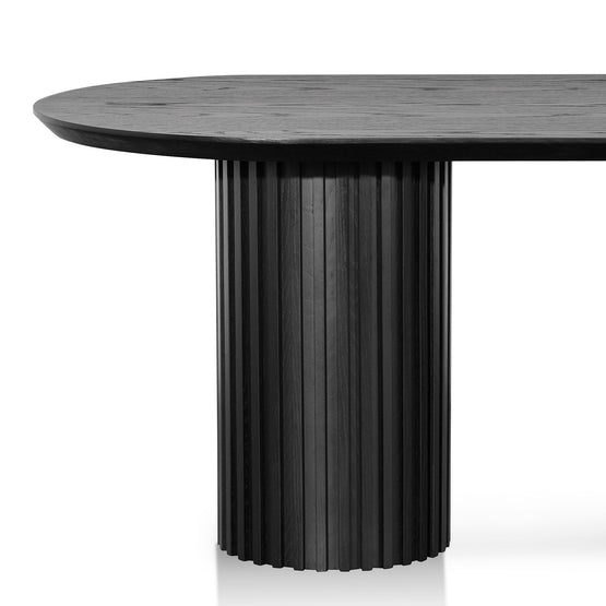 Ex Display - Marty 2.2m Wooden Dining Table - Black Oak Dining Table Century-Core   