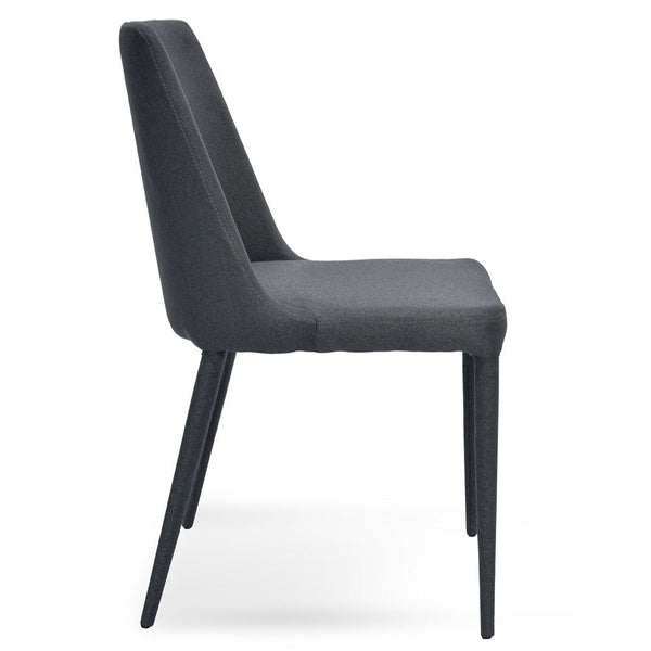 Millie Fabric Dining Chair - Gunmetal Grey - Last One | Interior Secrets