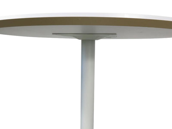 Ex Display - Scope Round Office Meeting Table - White Meeting Table Sun Desk-Core