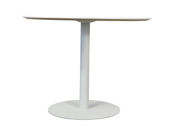 Ex Display - Scope Round Office Meeting Table - White Meeting Table Sun Desk-Core