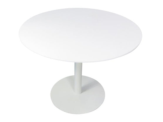 Ex Display - Scope Round Office Meeting Table - White Meeting Table Sun Desk-Core