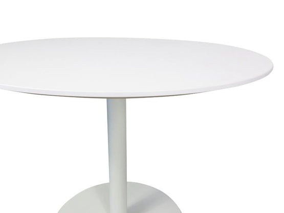 Ex Display - Scope Round Office Meeting Table - White Meeting Table Sun Desk-Core