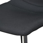 Set Of 2 - Duke 80cm Fabric Bar Stool in Black Bar Stool Sendo-Core   