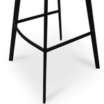 Set Of 2 - Duke 80cm Fabric Bar Stool in Black Bar Stool Sendo-Core   