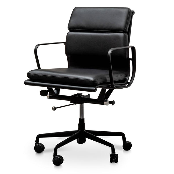Ashton Low Back Office Chair - Full Black | Interior Secrets